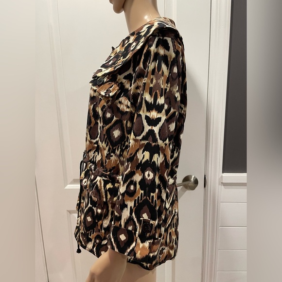 NWOT Elementz leopard jacket size L - Picture 4 of 5